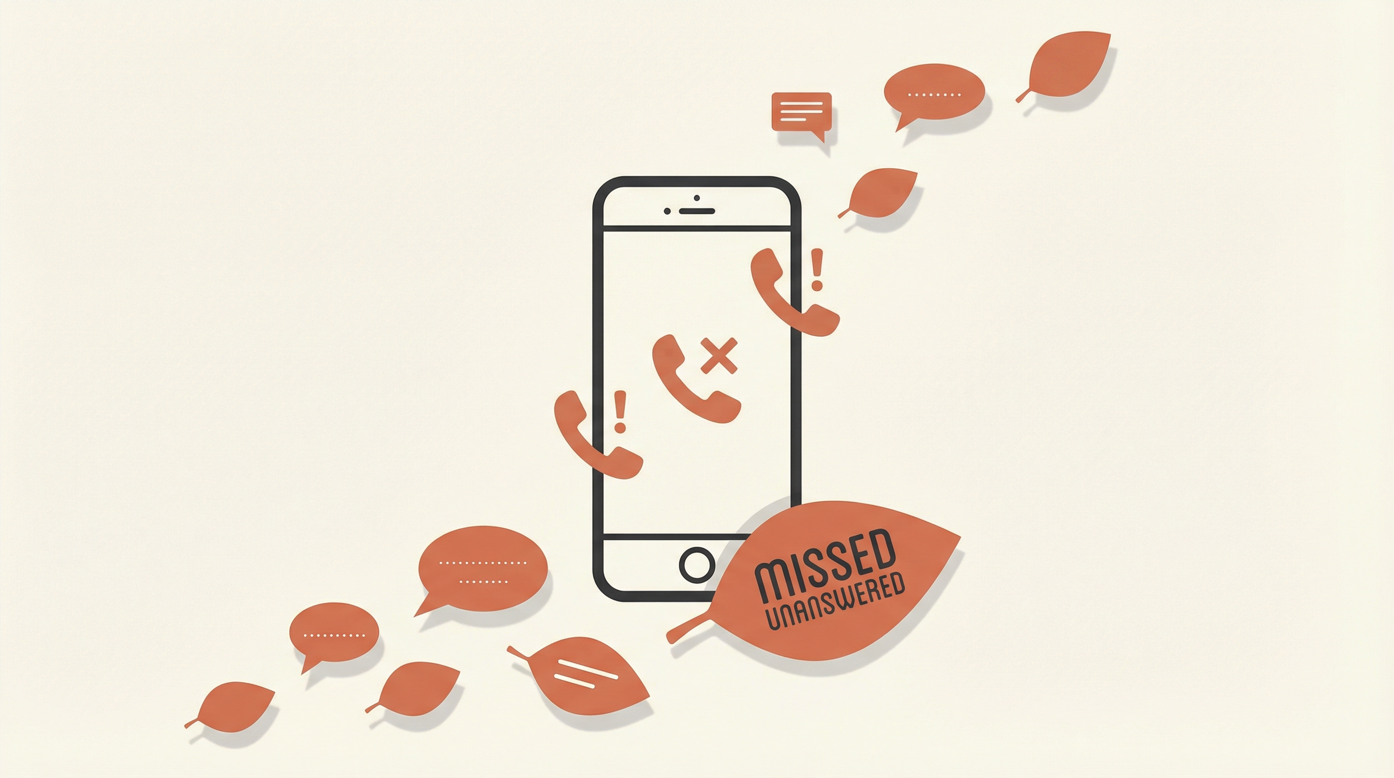 Visualization of missed patient calls and unanswered messages causing revenue loss for dental practices